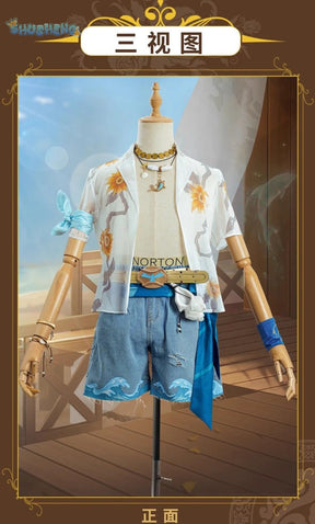 Identity V Norton Campbell Prospector Midsummer Fashion Game Suit Handsome Cosplay Costume Halloween Party men and women Outfit