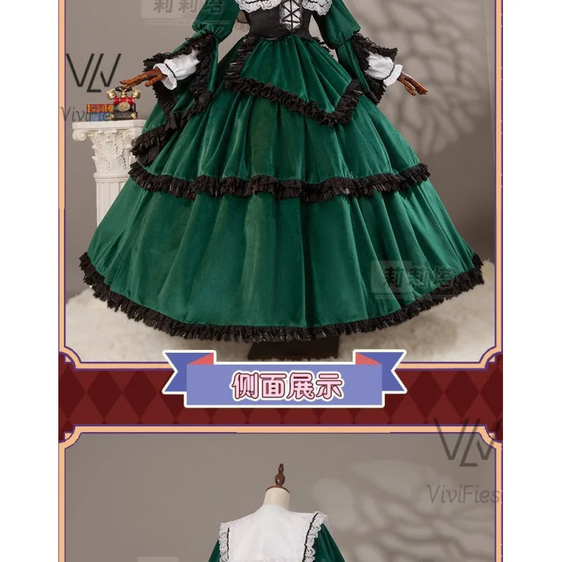 Amine Rozen Maiden Sui sei seki Cosplay Costume Mercury Lampe Dress Halloween Party Gorgeous Lolita Girl Dress Up Dress