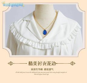 Anime Howl's Moving Castle cosplay howl cosplay costume wig Jewelry necklace uniform jacket men women Halloween costume full set