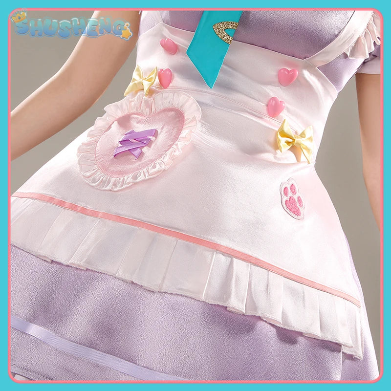 Shusheng vtuber Ratna Petit game suit elegant lovely dress uniform cosplay costume Halloween Carnival party role play outfit