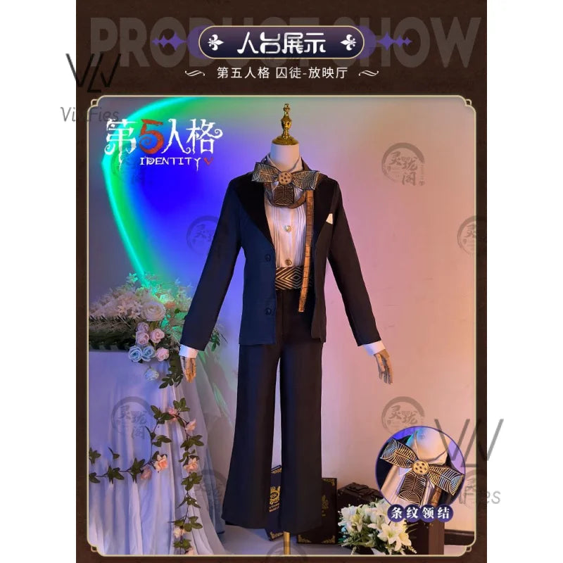 Identity V Cosplay  Prisoner Luca Balsa Full set of suits, uniforms, men's and women's Halloween party costumes in stock