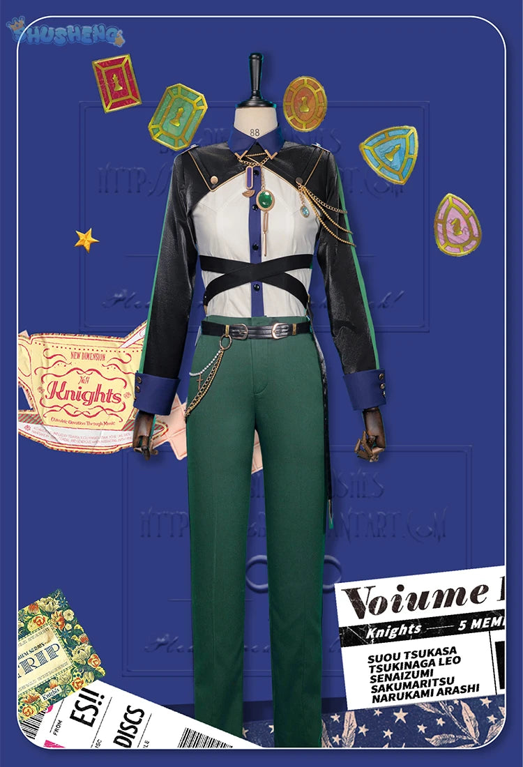 Ensemble Stars 2 Knights Sakuma Ritsu/Narukami Arashi/Sena Izumi/Tsukinaga Leo/Suou Tsukasa Trip New Cosplay Suit