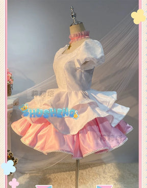 Anime Cardcaptor Sakura Cosplay Kinomoto Sakura Cosplay Costume Wig Pink Lolita Dress Halloween Fancy Cos Party Suit