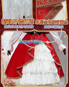 Shinku cosplay Rozen maid den Shinku cosplay Halloween red dress costume custom made S-XXL