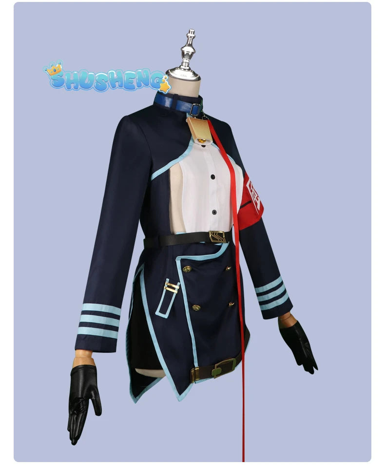 Anime Game Blue Archive Amau Ako Cosplay Costume Wig Blue Sailor Suit School Uniform Skirt Shoes Woman Sexy Carnival PArty Set