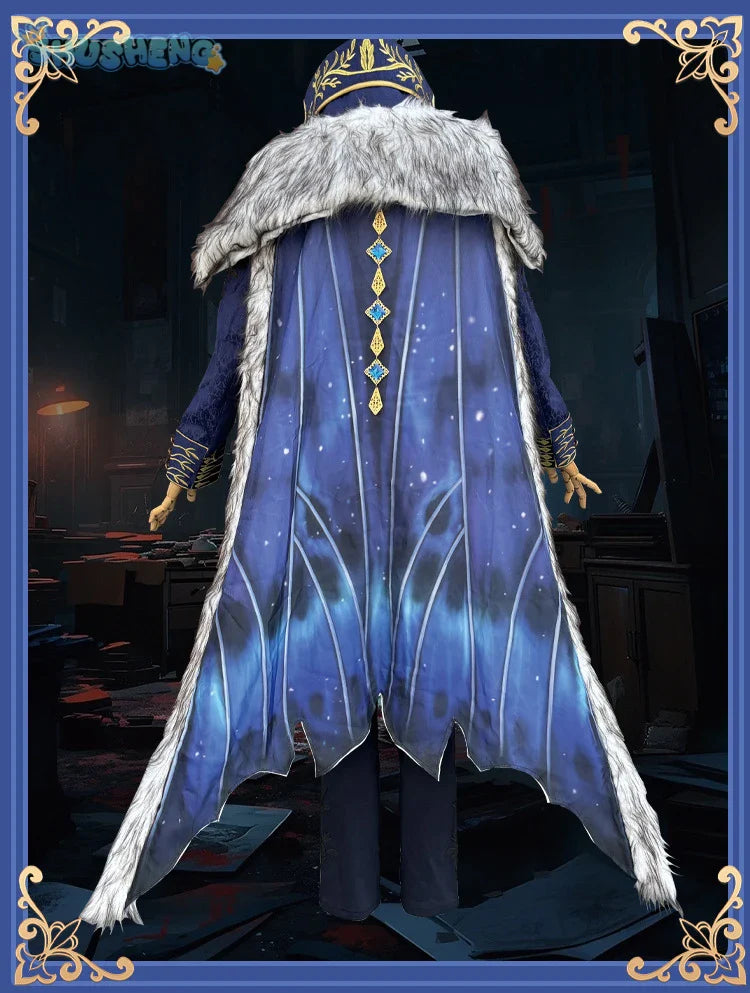 Shusheng-N Identity V Hermit Alva Lorenz Warden Game Suit Handsome Uniform Cosplay Costume Halloween Party Role Play Outfit Men Woman