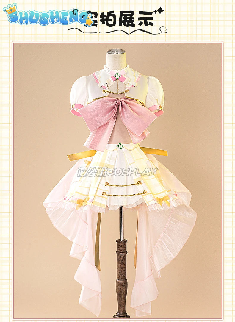 Game VTuber Ace Taffy Cosplay Costume Wig YouTuber Ace Taffy Princess Lolita Dress Uniform Women Halloween Party Suit