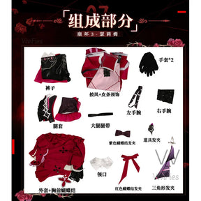 Thelema Cosplay Honkai Impact 3 Costume Fashion Uniform Game Suit Halloween Carnival Party Outfit Women New spot stocks