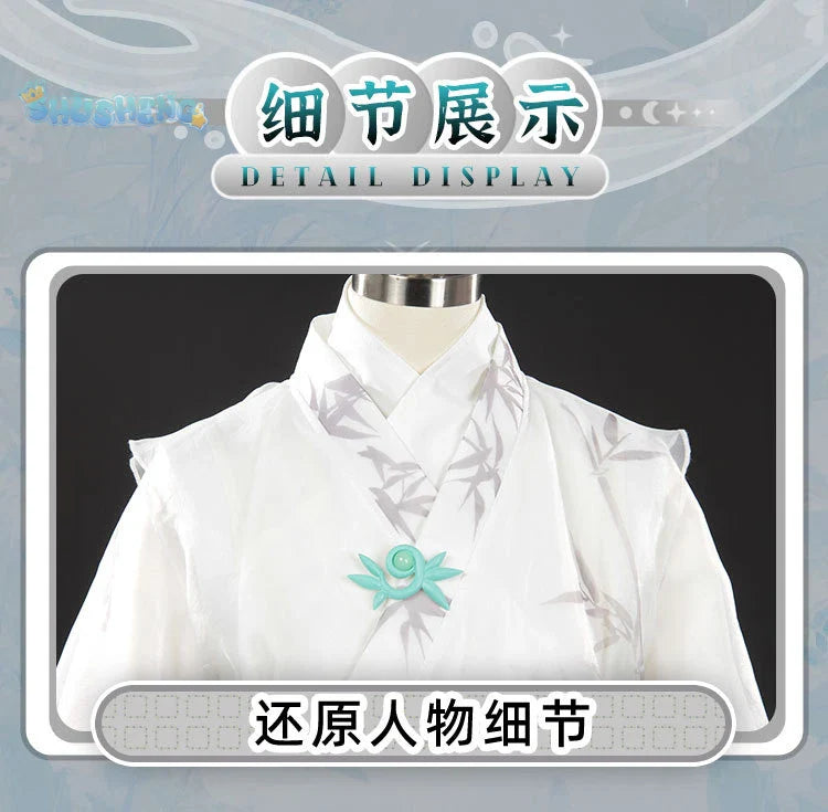 Shusheng-N Qi Shiyi antique dealers cosplay Identity Ⅴclothing Crown waist headband earrings glasses Halloween male Woman suit