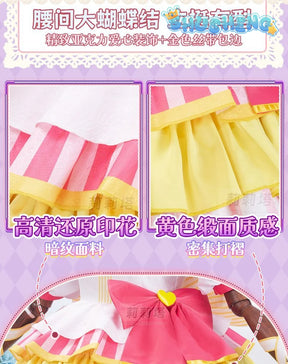 Manaka Laala Cosplay Anime Pripara Costume Sweet Gorgeous Uniform Dress Women Halloween Carnival Role Play Clothing S-XXL