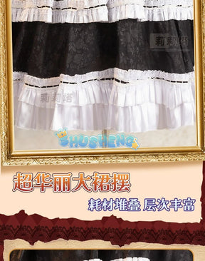 Anime Misamisa Cosplay Costume MisaMisa wig Dark Lolita Style Uniform Halloween Party Girl Dress Up Complete Set S-XXL