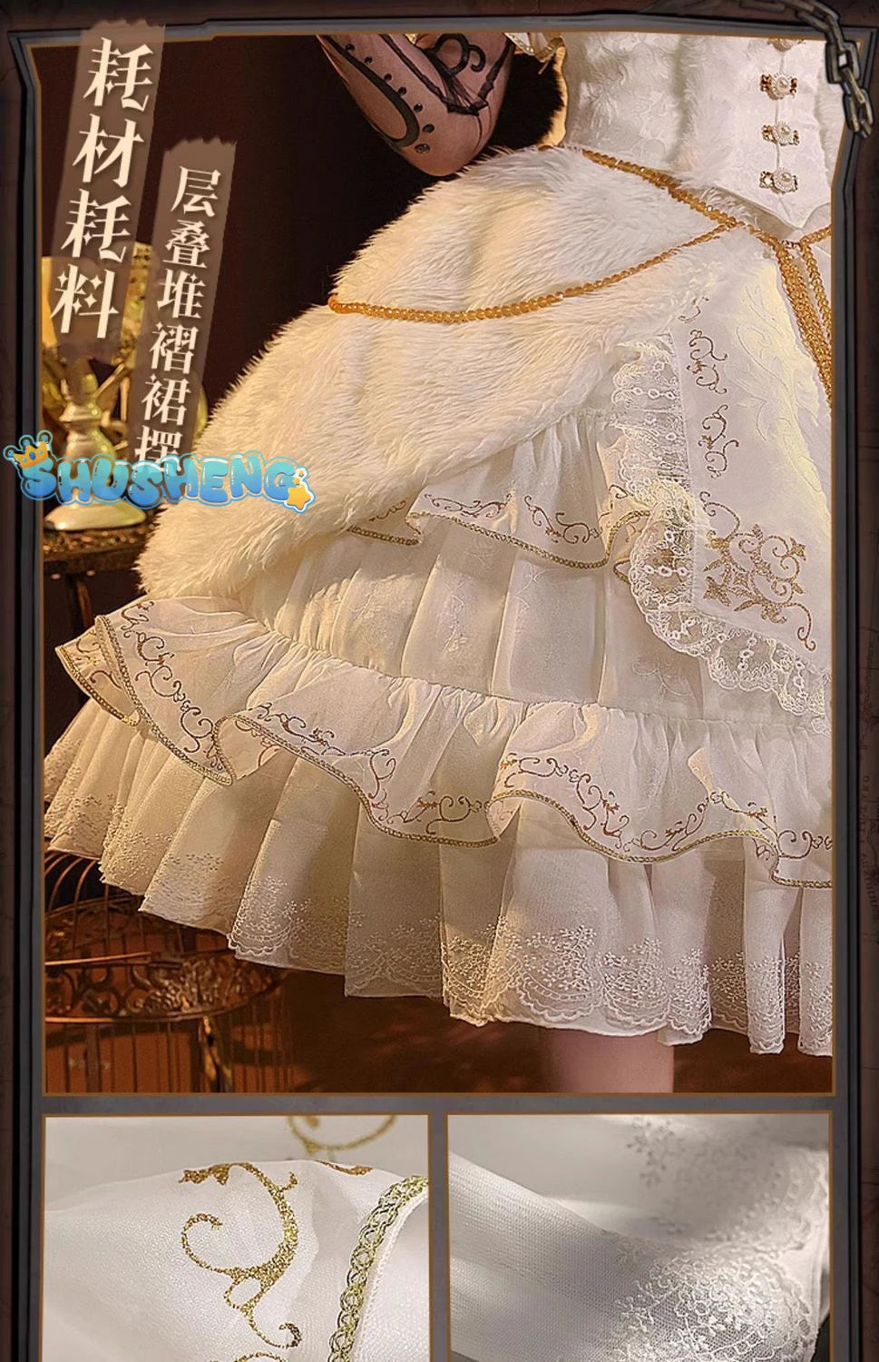 Game Identity V girl Cosplay Costume Princess Lolita  Dress Princess Lolita girl Uniforms Clothes Halloween Carnival Party Suit