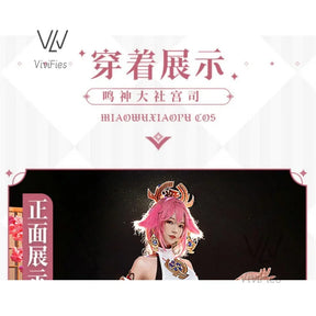 IN STOCK Yae Miko Cosplay Costume Impact Uniform Wig Cosplay Anime Chinese Style Halloween Costumes for Women Game