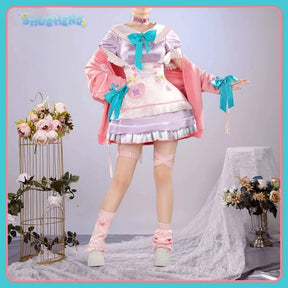 Vtuber Ratna Petit game suit elegant lovely dress uniform cosplay costume Halloween Carnival party role play outfit