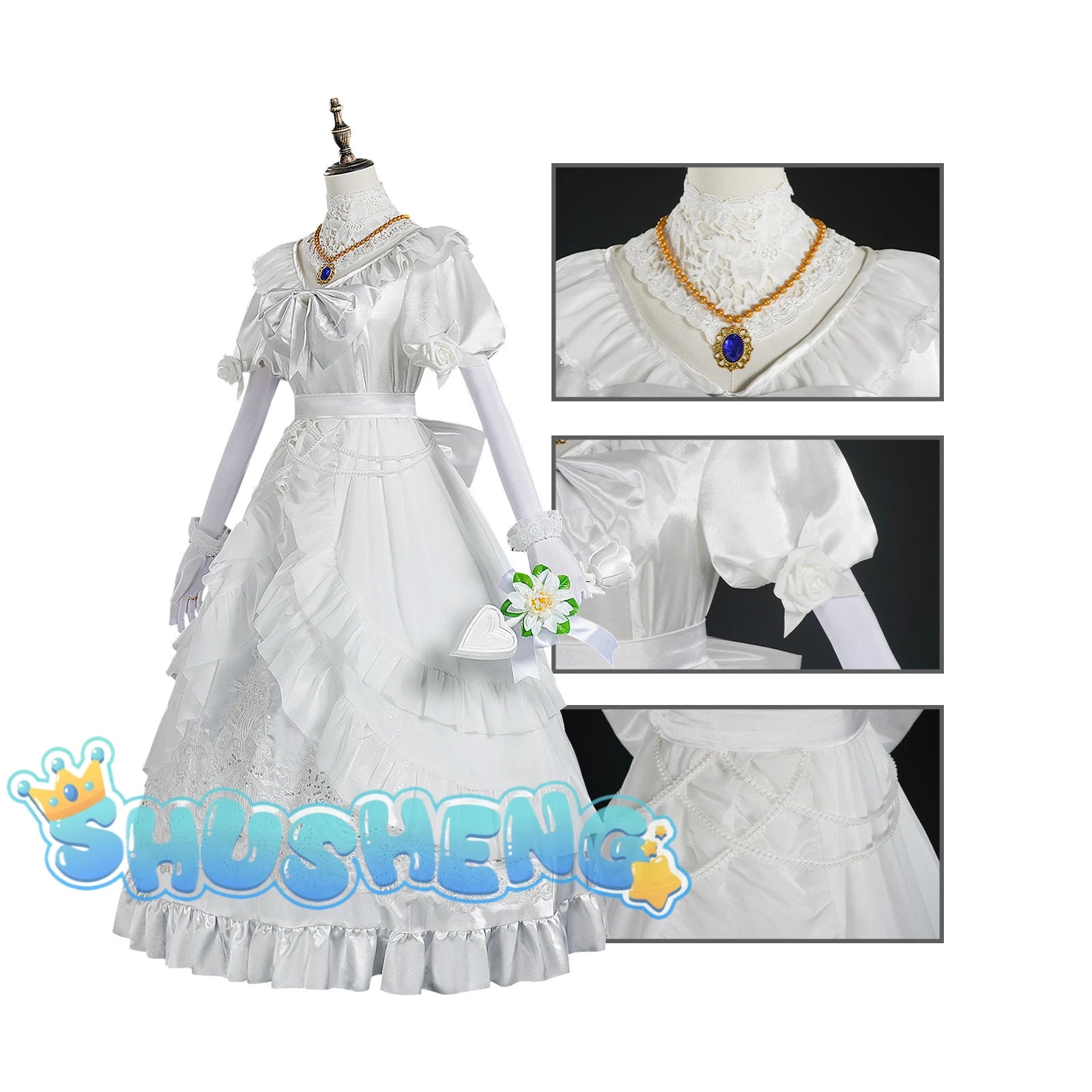 Game Identity V Mary Cosplay Costume  Sexy Dress  Mary Wedding loli dress Uniforms Clothes Halloween Carnival Party Suit S-XXXL