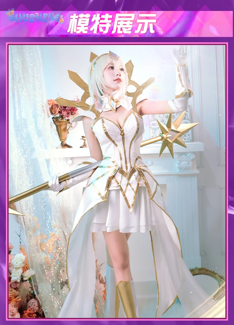 Shusheng LoL Lux The Big Element Makes Women Cosplay Costume Cos Game Anime Party Uniform Hallowen Play Role Clothes Clothing