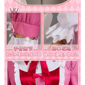 IN STOCK Panty& Stocking with Garterbelt Stocking Anarchy Cosplay Costume Wig Pink Lolita Dress Woman Sexy Kawaii Halloween Suit