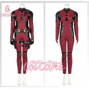 New Deadpool Cosplay Cosutme Wade Winston Wilson Jumpsuit Belt Cosplay Costume Movie Anti-hero Suit Halloween Women's version