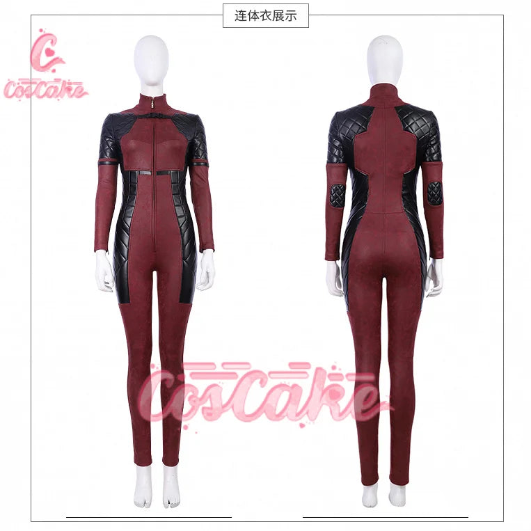 New Deadpool  Cosplay Cosutme Wade Winston Wilson Jumpsuit Belt Cosplay Costume Movie Anti-hero Suit Halloween Women's version