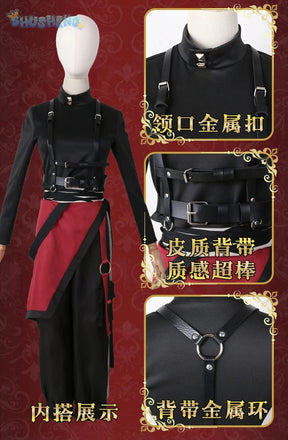 Anime VTuber Nijisanji  Kuzuha Game Suit Gorgeous Handsome Uniform Cosplay Costume Halloween Party Role Play Outfit Men