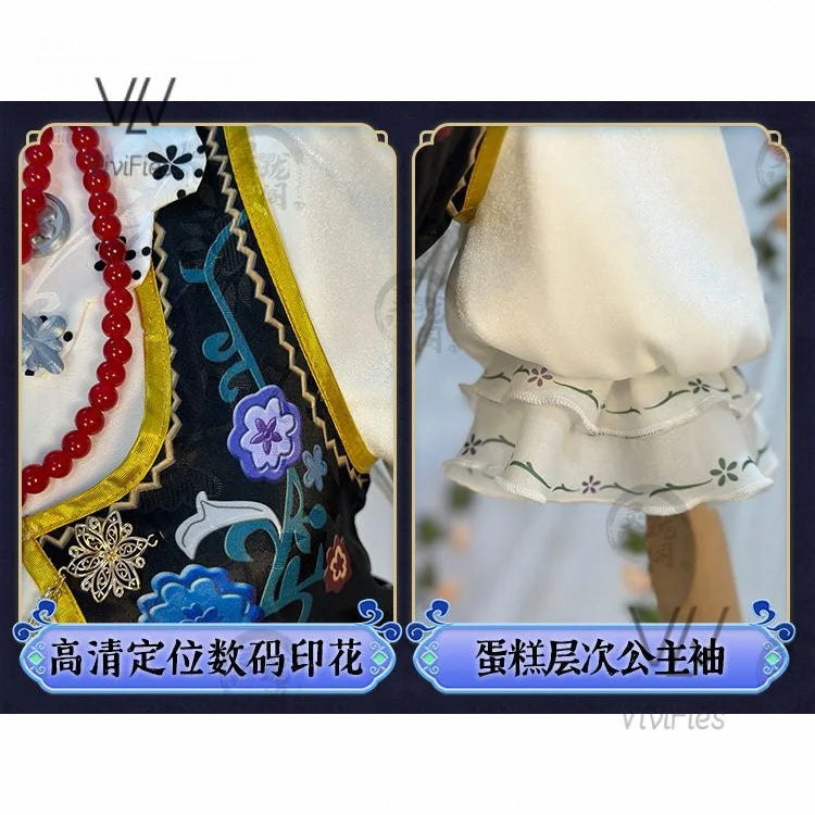 Vera Nair Cosplay Game Identity V Costume Perfumer The Dove-Like Yudit Skin Dress Halloween Party Role Play Clothing New