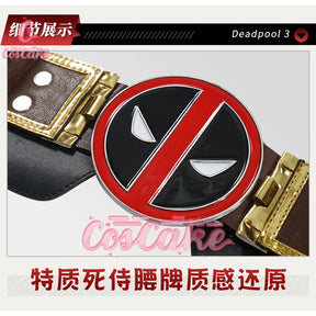 New Deadpool 3 Cosplay Cosutme Wade Winston Wilson Jumpsuit Belt Cosplay Costume Movie Anti-hero Suit Halloween