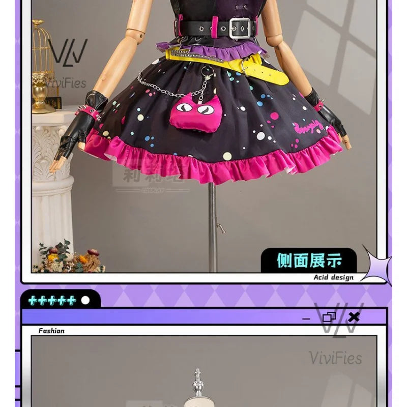 Irelia H Anime Aikatsu!Hoshimiya Ichigo Cosplay Costume Sweet Devil Evening party Dress female Lolita in stock