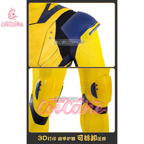 New Movie Deadpool 3 Wolverine Cosplay Costume Jumpsuit Vest Shoulder Armor Gloves Belt For Men Custom Made