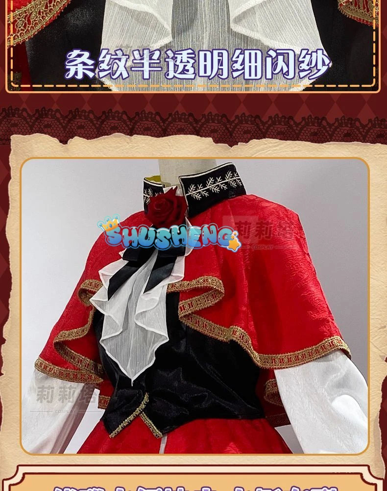 Shinku cosplay Rozen maid den Shinku cosplay Halloween red dress costume custom made S-XXL