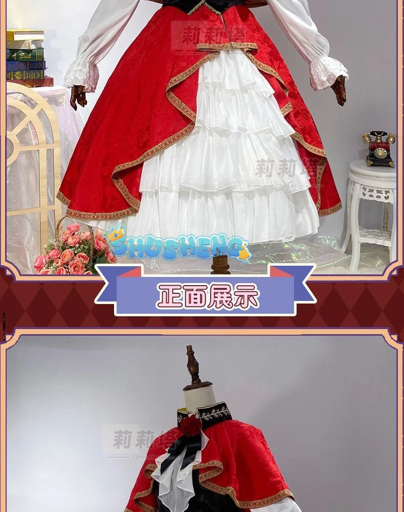 Shinku cosplay Rozen maid den Shinku cosplay Halloween red dress costume custom made S-XXL