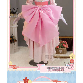 IN STOCK Anime Little Goddes Kamichama Karin Hanazono Karin Gorgeous Elegant Dress Pink Uniform Cosplay Costume Halloween Outfit