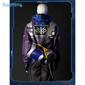 Anime Game LOL True Damage Ekko Fashion Uniform Cosplay Costume Halloween Carnival Party Outfit Casual Clothing Men