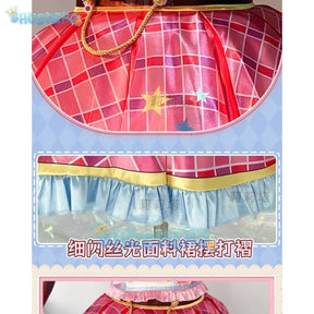 Anime Aikatsu! Cosplay Hoshimiya Ichigo Cosplay Costume Lolite Dress  Wig Women Hallowen Party Girls increase size S-XXL