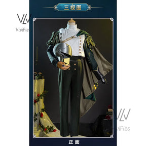 Identity V Knight Survivor Fashion Game Suit Handsome Uniform Cosplay Costume Halloween Party Role Play Outfit Men