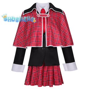 Anime Shugo Chara Cosplay Costume for Women Men Amu Hinamori  School Uniform Halloween Clothes Set