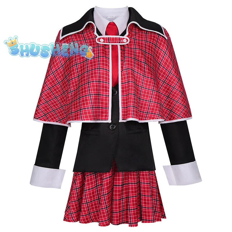 Anime Shugo Chara Cosplay Costume for Women Men Amu Hinamori  School Uniform Halloween Clothes Set