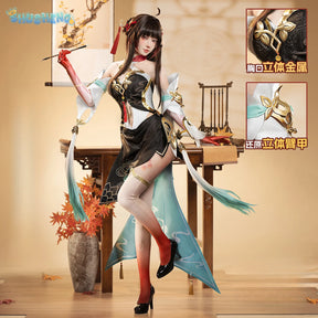 Lingsha Cosplay Game Honkai: Star Rail Costume Sweet Gorgeous Uniforms Dress Halloween Party Role Play Clothing Lingsha New