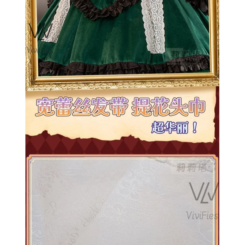 Amine Rozen Maiden Sui sei seki Cosplay Costume Mercury Lampe Dress Halloween Party Gorgeous Lolita Girl Dress Up Dress