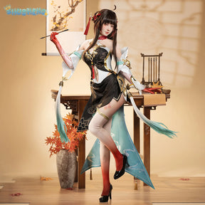 Lingsha Cosplay Game Honkai: Star Rail Costume Sweet Gorgeous Uniforms Dress Halloween Party Role Play Clothing Lingsha New