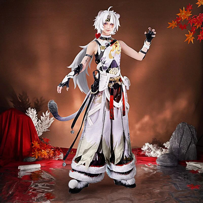 Ling Yang cosplay game wuthering waves costume lion dance Boy fashion combat uniform Halloween party role play clothing