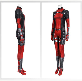 New Deadpool 3 Lady Cosplay Cosutme Wade Winston Wilson Jumpsuit Headgear Suit Halloween Women's Version Upgraded version