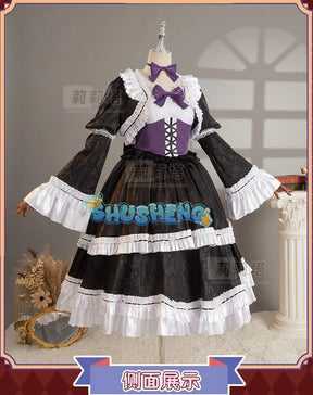 Anime Misamisa Cosplay Costume MisaMisa wig Dark Lolita Style Uniform Halloween Party Girl Dress Up Complete Set S-XXL