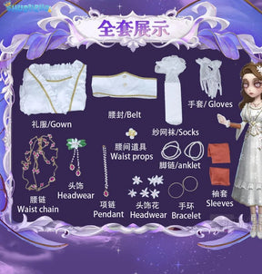 Game  Identity Ⅴ psychologist Ada Mesmer Cosplay New clothing Halloween party girl dress set  IN STOCK