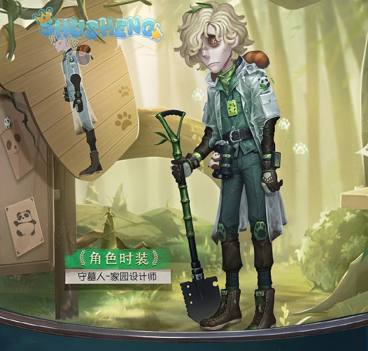 Identity V Andrew Kreiss Grave Keeper Home Designer Summer Heartbeat Special Game Suit Cosplay Costume Halloween S-XXL