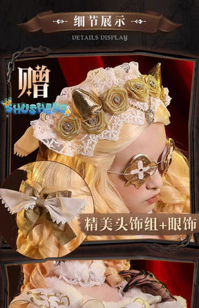 Shusheng-SSR Game Identity V girl Cosplay Costume Princess Lolita  Dress Princess Lolita girl Uniforms Clothes Halloween Carnival Party Suit