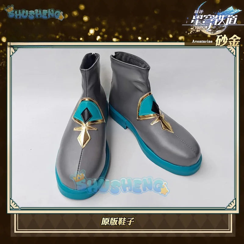 Honkai: Star Rail cos Aventurine Cosplay Anime character prop shoes