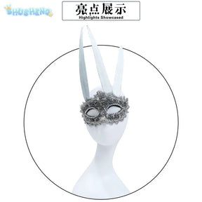 Shusheng-N Identity V Demi Bourbon Barmaid Rose Cosplay Costume Role Play Comic With Dress Hallowmas Party Wigs Animation Prop