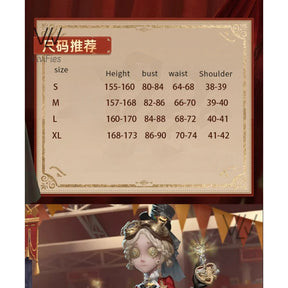 Anime Identity V Tracy Reznik Latest style Anniversary Heart Lock Game Suit Uniform Cosplay Costume Halloween Party Outfit Women