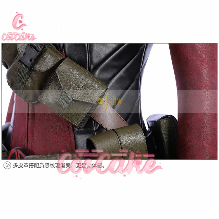 New Deadpool  Cosplay Cosutme Wade Winston Wilson Jumpsuit Belt Cosplay Costume Movie Anti-hero Suit Halloween Women's version