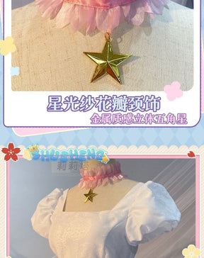 Anime Cardcaptor Sakura Cosplay Kinomoto Sakura Cosplay Costume Wig Pink Lolita Dress Halloween Fancy Cos Party Suit